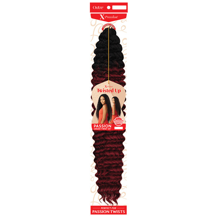 Outre X-Pression Twisted Up Crochet Braids - PASSION CRUSH TWIST 24"