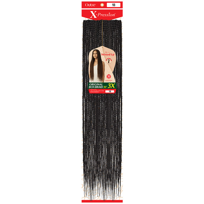 Outre X-Pression Twisted Up Crochet Loop Braid - ORIGINAL BOX BRAID 3X (18"/24"/30")