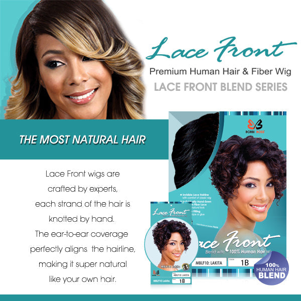 Bobbi Boss Human Hair Blend Lace Front Wig MBLF90 JUBA