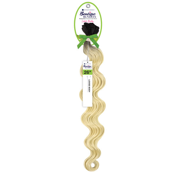 Sensationnel Human Hair Blend Boutique Bundles Weave - LOOSE BODY 18-26"