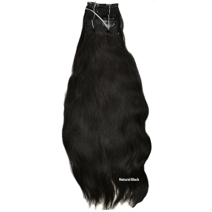 Lord & Cliff Clip-in Extension Unprocessed Human Hair - BRAZILIAN NATURAL WAVE LACE 7 Pcs 18"