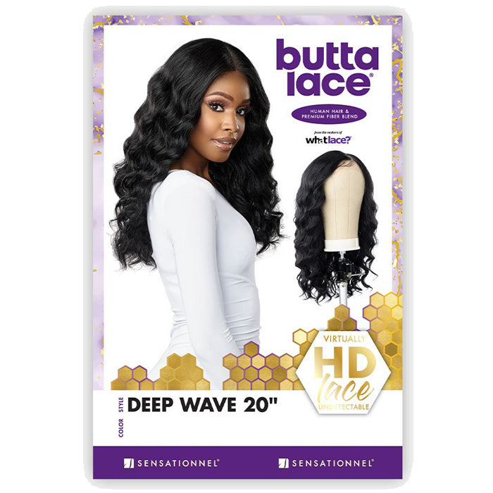 Sensationnel Butta Human Hair Blend HD Lace Wig - DEEP WAVE 20