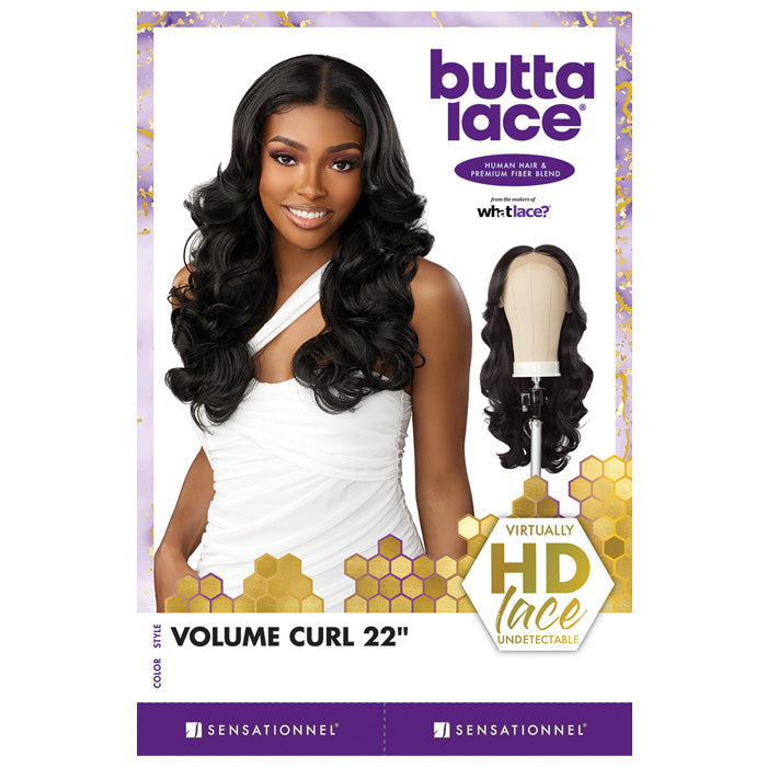 Sensationnel Butta Lace Human Hair Blend HD Lace Front Wig - VOLUME CURL 22"