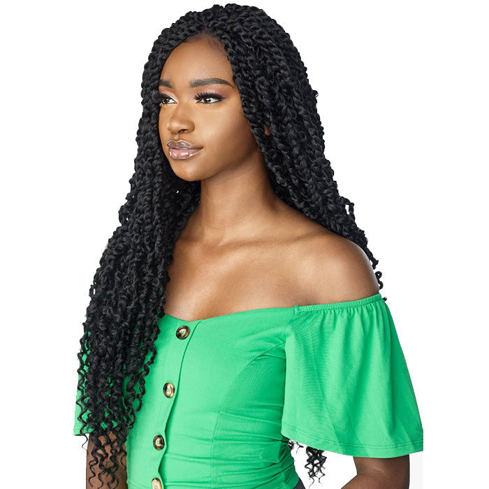 Sensationnel Cloud 9 Swiss Lace 100% Hand-Braided 4x4 Lace Part Wig - PASSION TWIST 28"