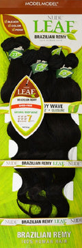 Model Model Nude Leaf Brazilian Remy 100% Human Hair NATURAL BODY WAVE 7 Pcs