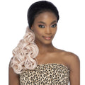 Vivica A Fox Synthetic 22" Body Curl :Low Ponytail with Wrapped Band Lace Wig - LOWPONY