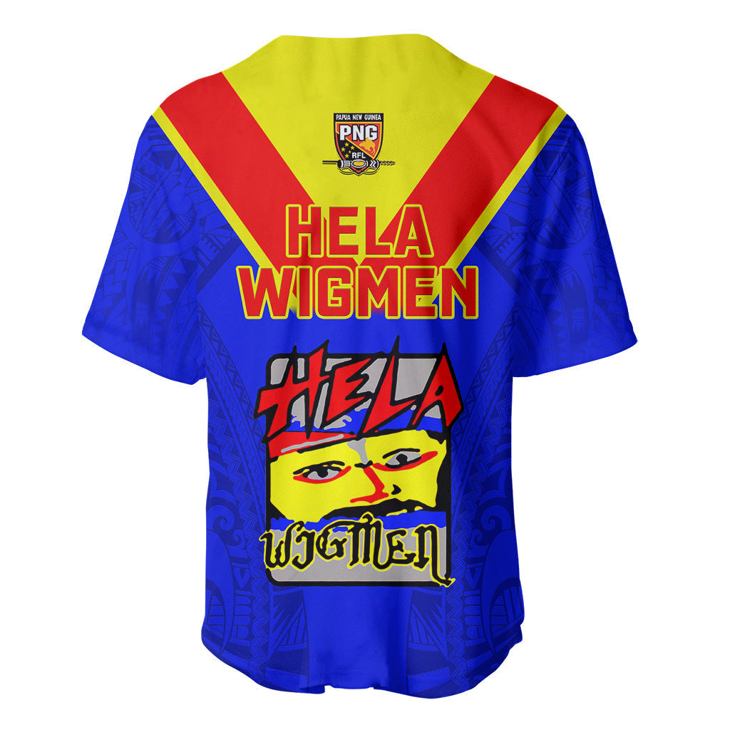 Papua New Guinea Rugby Baseball Jersey Hela Wigmen PNG Polynesian Pattern LT14