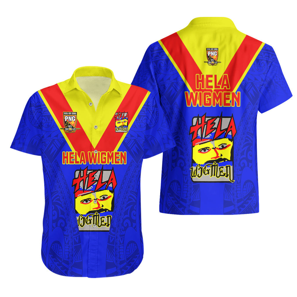 Papua New Guinea Rugby Hawaiian Shirt Hela Wigmen PNG Polynesian Pattern LT14