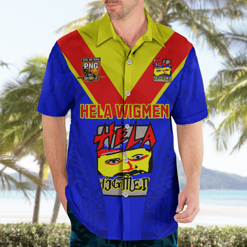 Papua New Guinea Rugby Hawaiian Shirt Hela Wigmen PNG Polynesian Pattern LT14