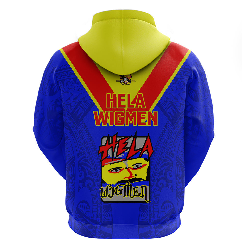 Papua New Guinea Rugby Hoodie Hela Wigmen PNG Polynesian Pattern LT14