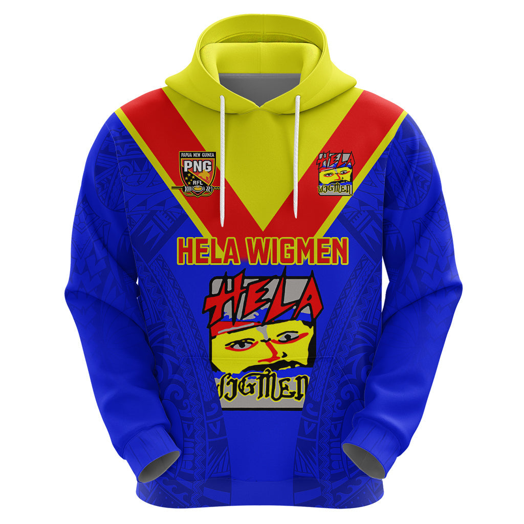 Papua New Guinea Rugby Hoodie Hela Wigmen PNG Polynesian Pattern LT14