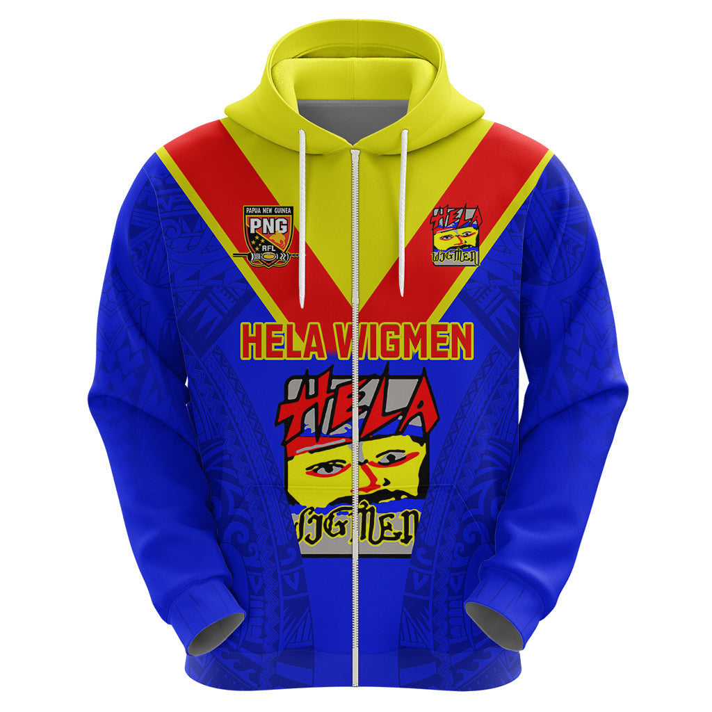 Papua New Guinea Rugby Hoodie Hela Wigmen PNG Polynesian Pattern LT14