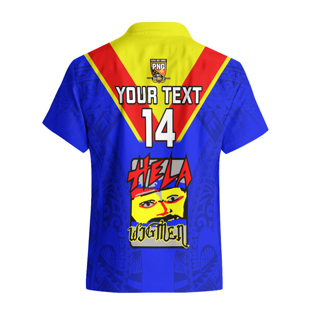 Custom Papua New Guinea Rugby Hawaiian Shirt Hela Wigmen PNG Polynesian Pattern LT14