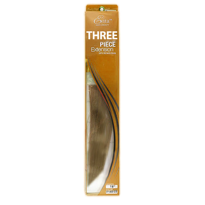 Lord & Cliff 100% Human Hair Remi Clip-In Extensions - STRAIGHT 3 PCS 14/18"
