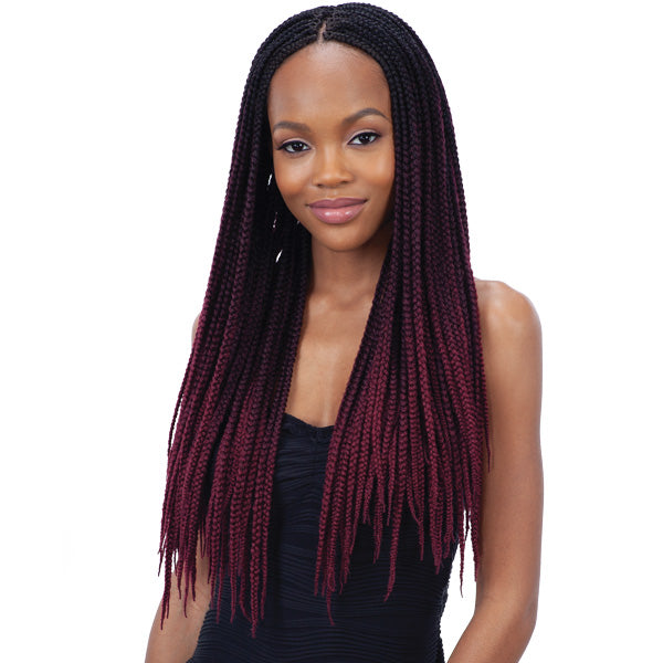 Mayde Beauty Pre-Looped Crochet Braid - 6X BOX BRAID (14-20 Inch)