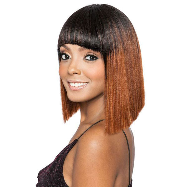 Melanin Queen Human Hair Full Wig Stylemix ML103