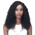 Bobbi Boss 100% Unprocessed Human Hair Bundle Hair Wig 5" Deep Part Lace Wig - MHLF504 JHERI CURL 20