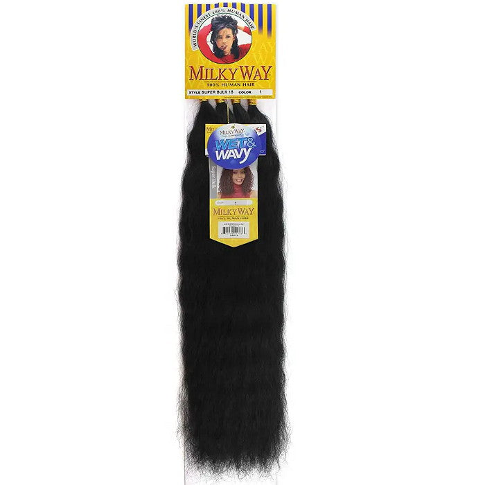 Milky Way 100% Human Hair Braids Wet & Wavy - SUPER BULK 14/16/18"