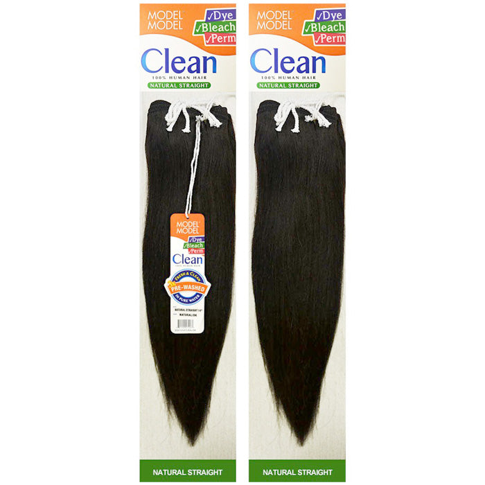 Model Model Human Hair Weave - NATURAL STRAIGHT 10-24"
