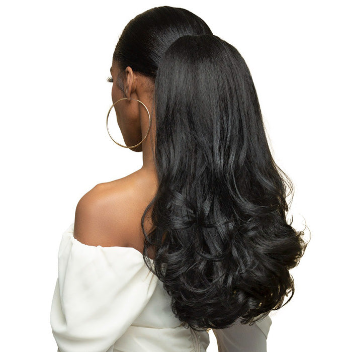 Bobbi Boss Miss Origin Tressup Human Hair Blend Drawstring Ponytail - KINKY BLOW OUT 20