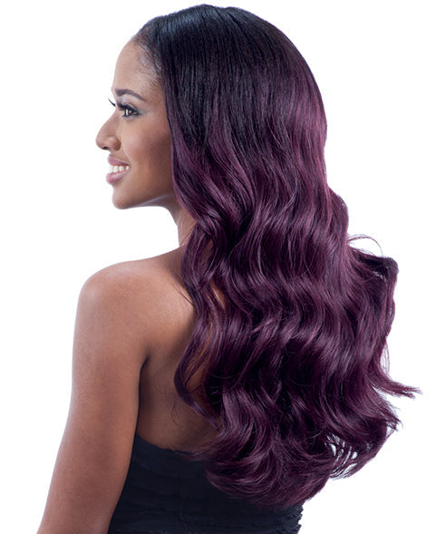 Model Model Oval Part Synthetic Hair Wig - BOUNCY WAVE