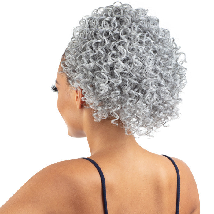Model Model Miss Divine Human Hair Blend Drawstring Ponytail - PASSION CURL