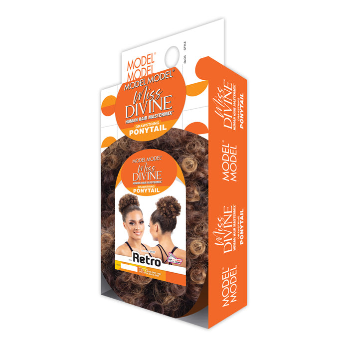 Model Model Miss Divine Human Hair Blend Drawstring Ponytail - RETRO