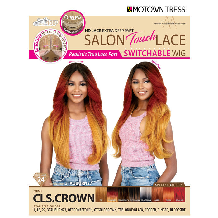 Motown Tress Salon Touch Lace Glueless Switchable HD Lace Front Wig - CLS.CROWN