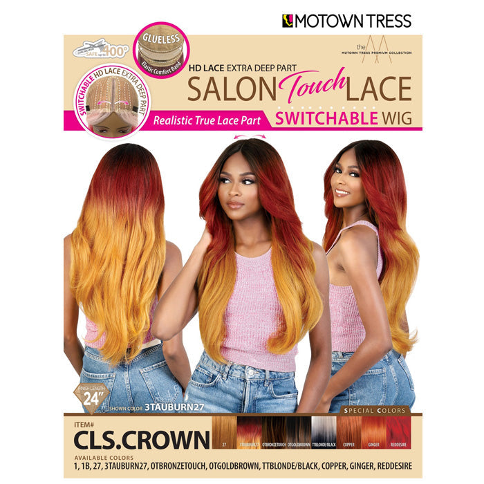 Motown Tress Salon Touch Lace Glueless Switchable HD Lace Front Wig - CLS.CROWN