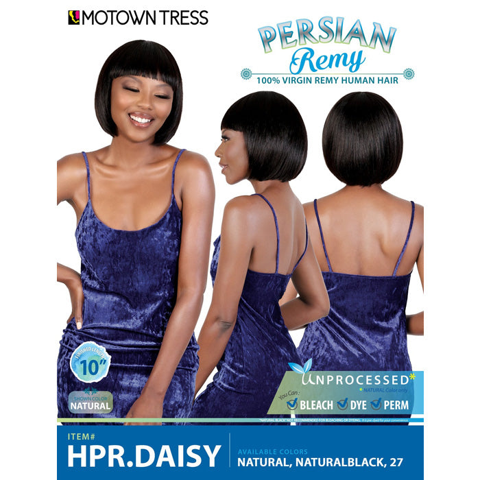 Motown Tress Persian Remy Full Wig HPR.DAISY - 100% VIRGIN REMY HUMAN HAIR