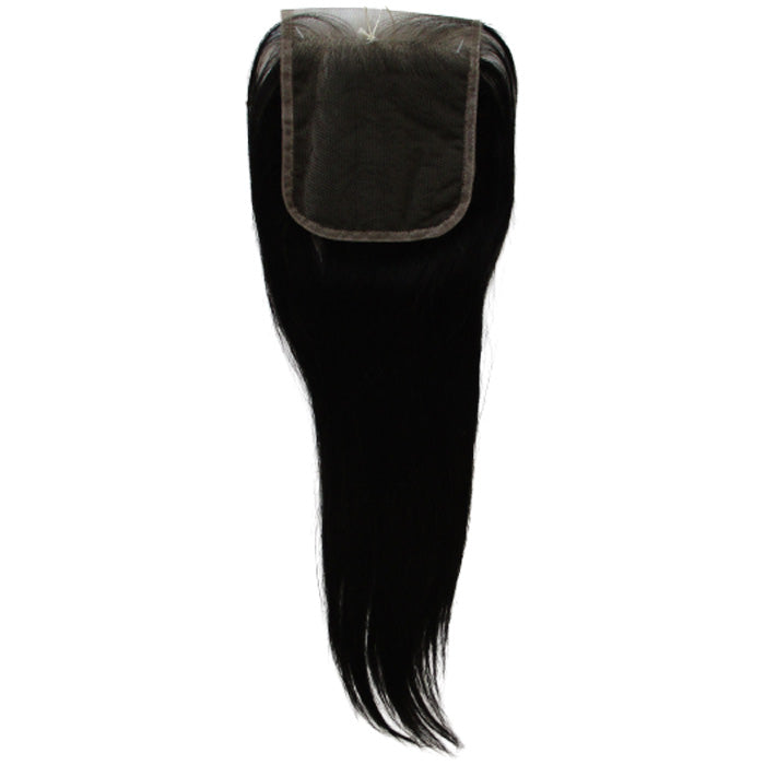 Mayde Beauty 100% Hand Tied 4x4 Lace Closure STRAIGHT 12"