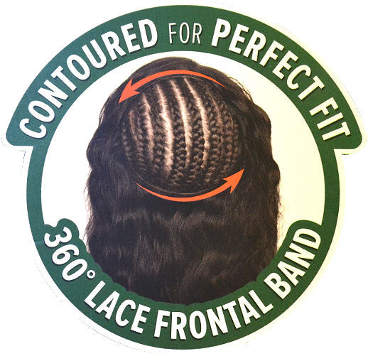Outre Simply 100% Non Processed Human Hair 360 Silk Lace Frontal Band Hair Piece - NATURAL STRAIGHT 14"-16"