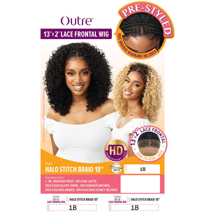 Outre Pre-Styled 13x2 HD Lace Frontal Wig - HALO STITCH BRAID 18"