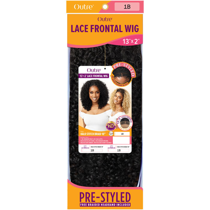 Outre Pre-Styled 13x2 HD Lace Frontal Wig - HALO STITCH BRAID 18"