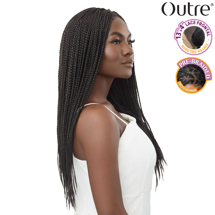 Outre Pre-Braided HD 13X4 Box Braids HD Lace Front Wig - KNOTLESS SQUARE PART BRAIDS 26"