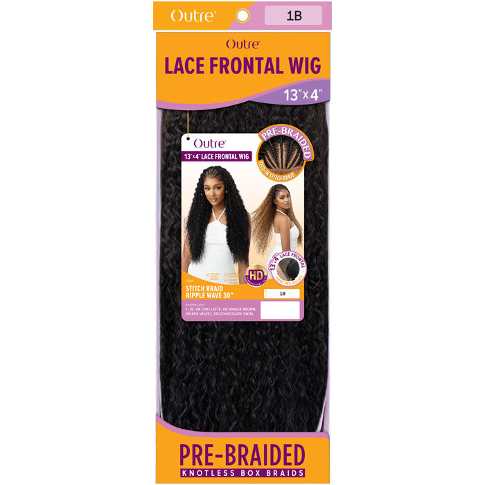 Outre Pre-Braided 13x4 HD Lace Frontal Wig - STITCH BRAID RIPPLE WAVE 30"
