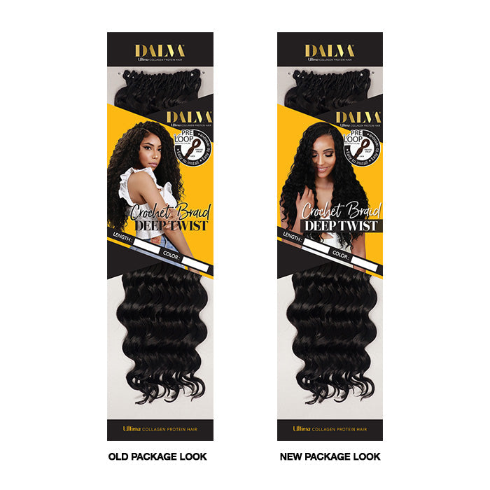 Dalva Ultima Collagen Protein Hair Pre-Looped Crochet Braid - DEEP TWIST 14/18"