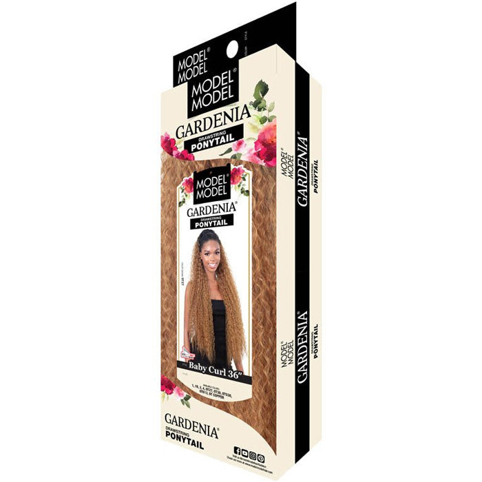 Model Model Gardenia Drawstring Ponytail - BABY CURL 36"