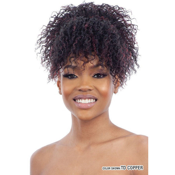 Mayde Beauty Dollies Drawstring Ponytail and Bang - MOCHA DOLLIES