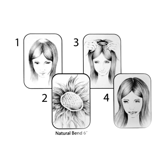 Lord & Cliff 100% Remy Human Hair Clip-In Hairpiece - NATURAL BLEND 6"