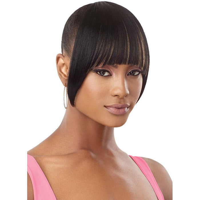 Outre Pretty Quick Clip-on Bang - CRESCENT CHINA BANG