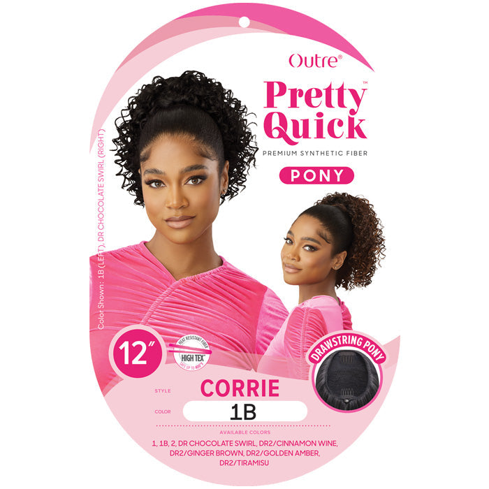 Outre Pretty Quick Drawstring Ponytail - CORRIE