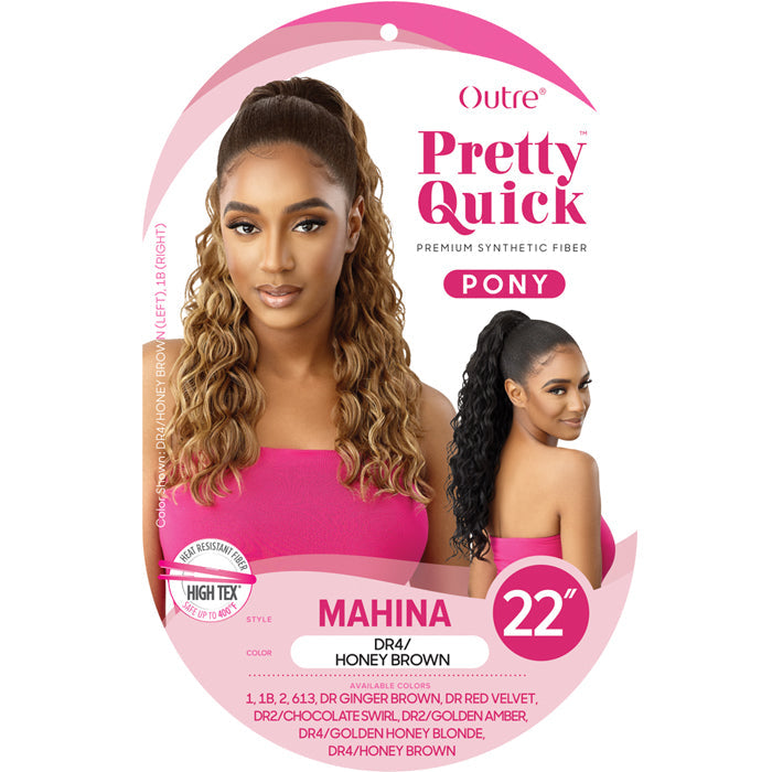 Outre Pretty Quick Drawstring Ponytail - MAHINA 22"