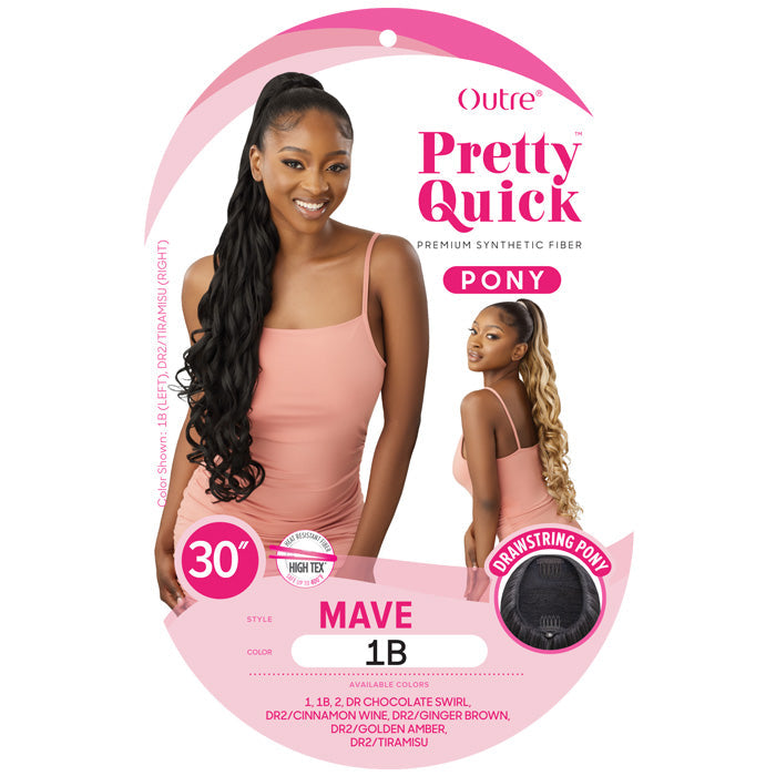 Outre Pretty Quick Drawstring Ponytail - MAVE