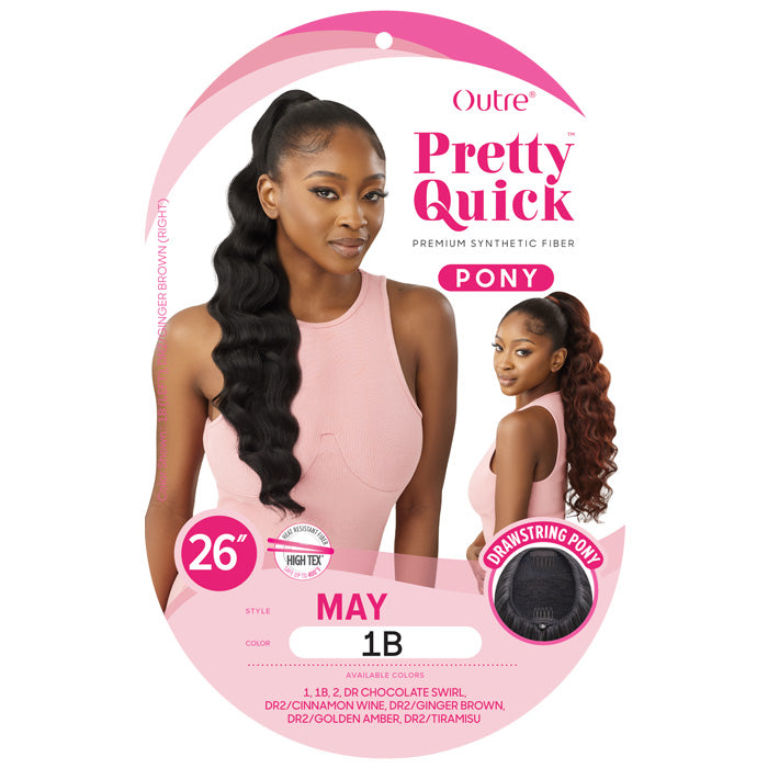 Outre Pretty Quick Drawstring Ponytail - MAY