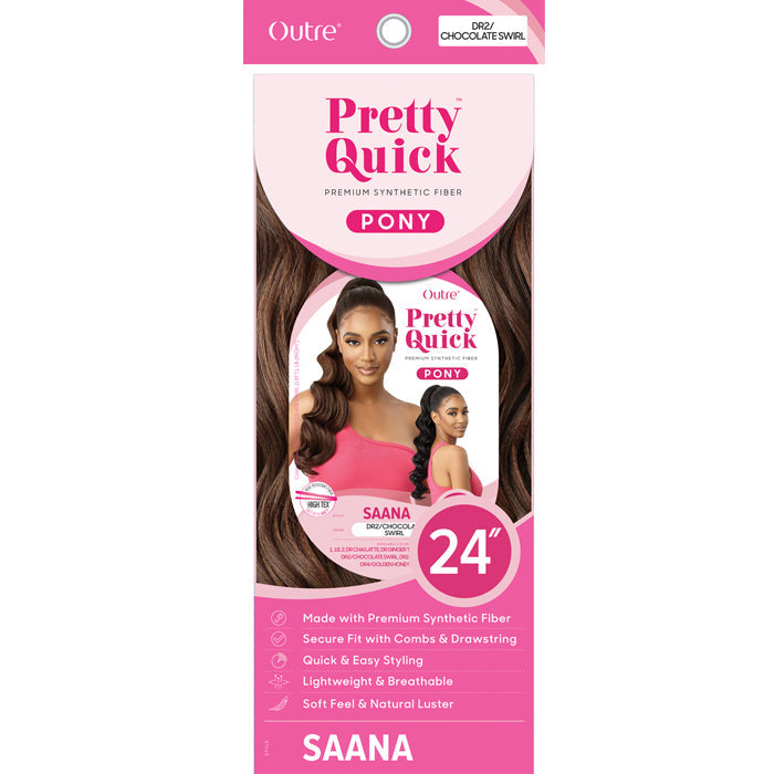 Outre Pretty Quick Drawstring Ponytail - SAANA 24"
