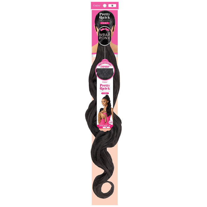 Outre Synthetic Pretty Quick Wrap Ponytail - LOOSE BODY 24
