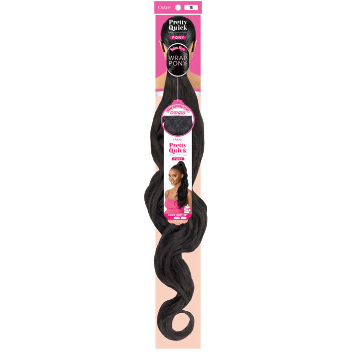 Outre Pretty Quick Wrap Ponytail - LOOSE BODY 28"