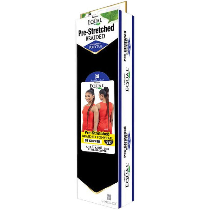 Freetress Equal Drawstring Ponytail - Pre-Stretched Braided Ponytail 38"