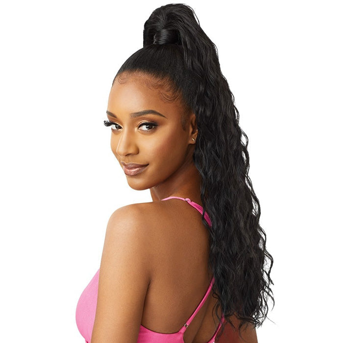 Outre Pretty Quick Wrap Around Ponytail - NATURAL WAVE 28"